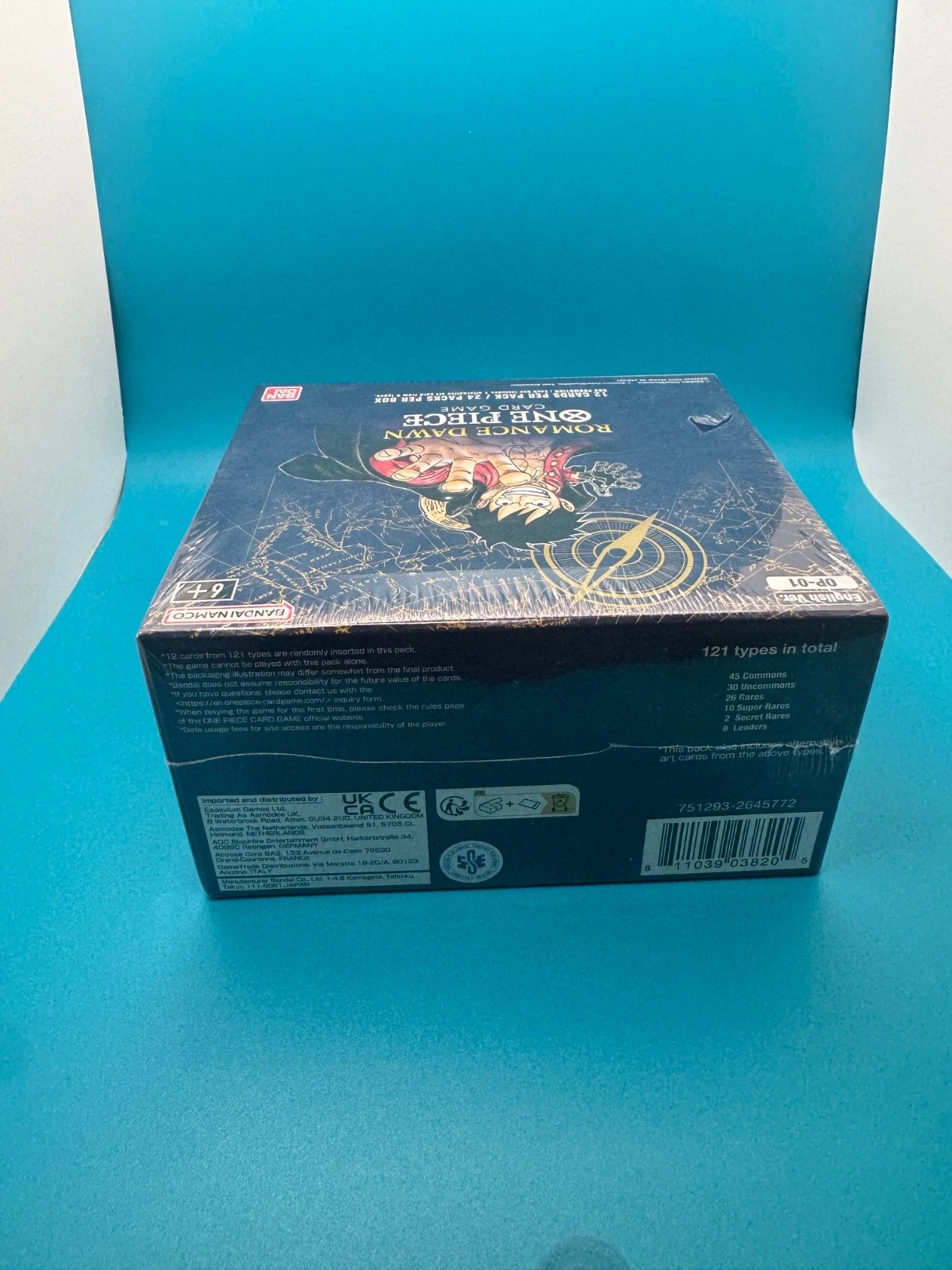 One Piece TCG: Romance Dawn (OP-01) Booster Box Blue Bottom 5 One Piece TCG: Romance Dawn (OP-01) Booster Box (1st Print) (Blue Bottom)
