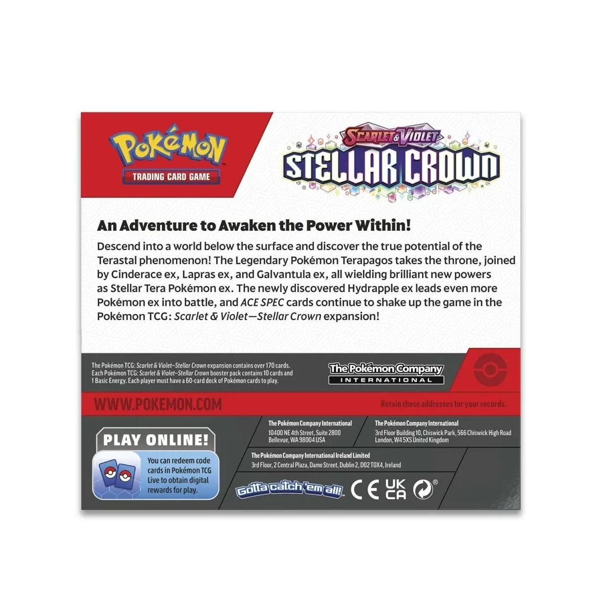 Pokémon TCG: Scarlet & Violet-Stellar Crown Booster Display Box 5 Pokémon TCG: Scarlet & Violet-Stellar Crown Booster Display Box