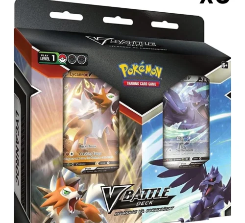 Pokemon TCG V Battle Deck Lycanroc vs Corviknight x6