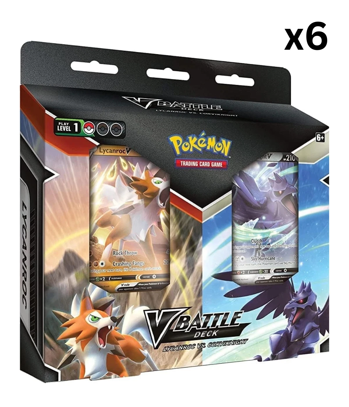 Pokémon TCG: V Battle Deck Lycanroc vs Corviknight x6 1 Pokemon TCG V Battle Deck Lycanroc vs Corviknight x6