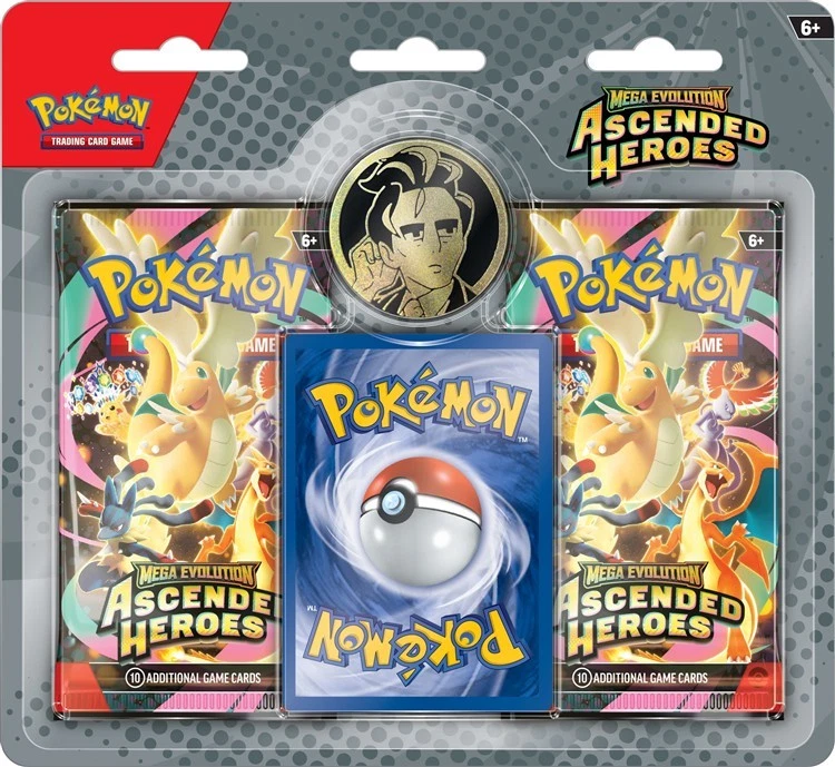 POKEMON MEGA EVOLUTION ASCENDED HEROES 2 PACK BLISTER 24 PACK BOX 1 POKEMON MEGA EVOLUTION ASCENDED HEROES 2 PACK BLISTER 24 PACK BOX BLOWOUT CARDS
