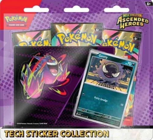 Pokemon Mega Evolution Ascended Heroes Tech Sticker 12 Box Case